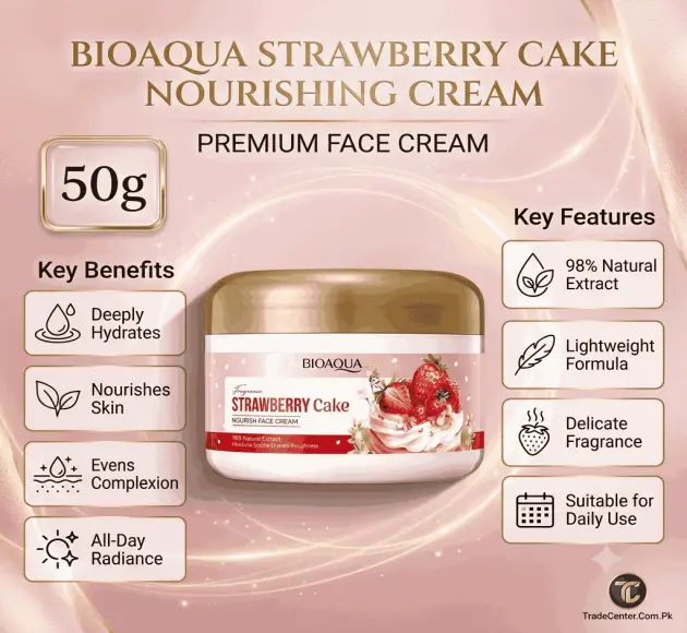 Bioaqua Strawberry Cake Nourishing Cream In Pakistan