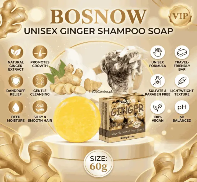 Bosnow Unisex Ginger Shampoo Soap In Pakistan