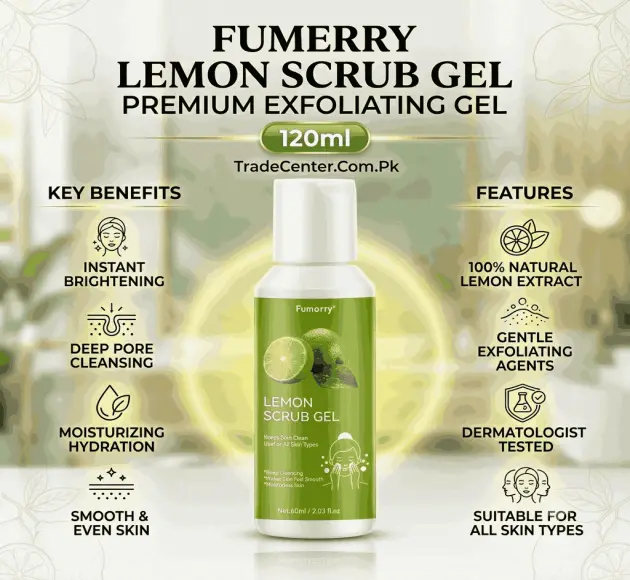 Fumerry Lemon Scrub Gel In Pakistan