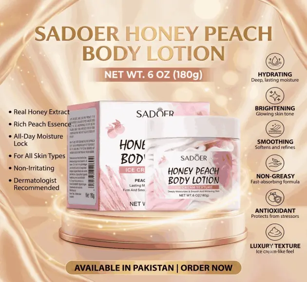 Sadoer Honey Peach Body Lotion In Pakistan